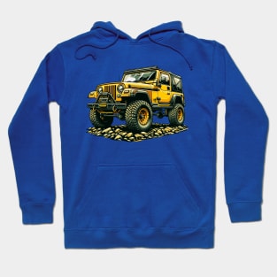 Offroad yellow Jeep Hoodie